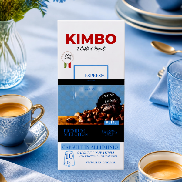 kimbo Deca 10 cps alluminio per Nespresso